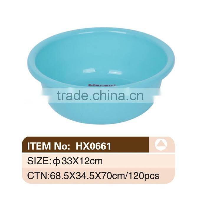 Home Daily Used Durable Luxury Plastic Round Wash Basin