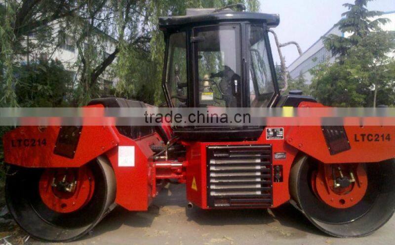 Low Price Double Drum Vibratory Compactor Machine LTC214 Road Roller LUTONG