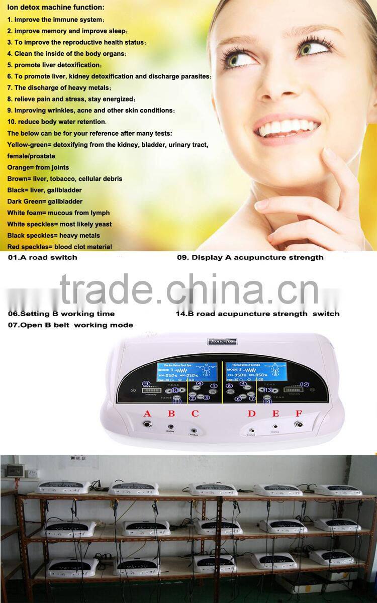 Home use Dual Ionizer Detox Equipment Detox Foot Spa detox machine
