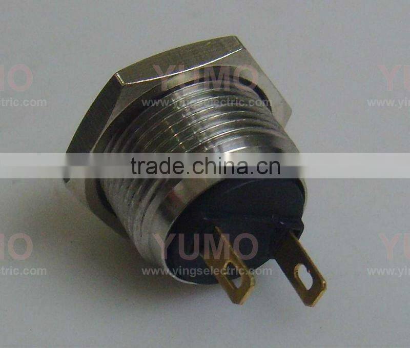 Metal push button switch high round ring illuminated Pushbutton JS16H-10-J