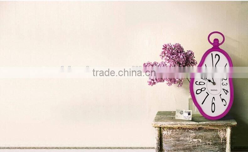2015 the newest wall quartz clock melting wall clock novelty home decor wall clock art clock
