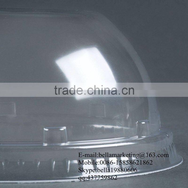 Disposable Clear plastic dome lids for 12,14 ,16,20,24 oz paper cup