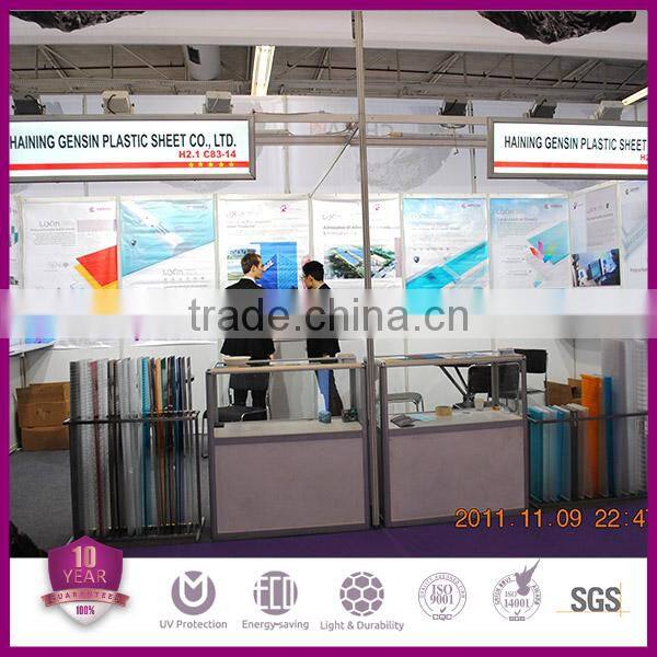 2.5mm Clear Embossed Polycarbonate Plate/ Fireproof Indoor Decoration Polycarbonate Sheet