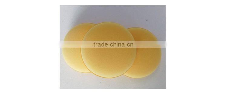 Promotional cheap car wax sponge , customized logo car wax applicator sponge