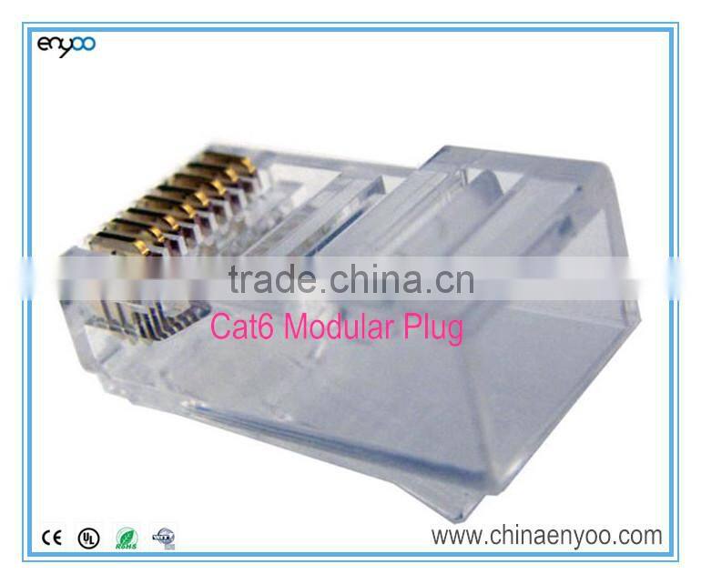 RJ45 Cat6 Modular Plugs/Connectors for Solid Wire