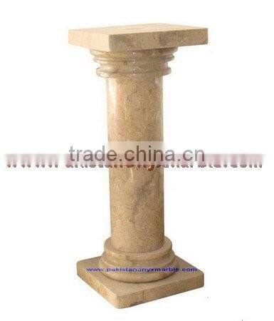 UNIQUE SAHARA BEIGE MARBLE PEDESTALS
