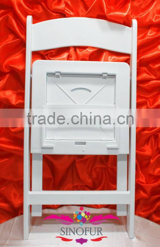 whosale UV protect white resin outdoor chair