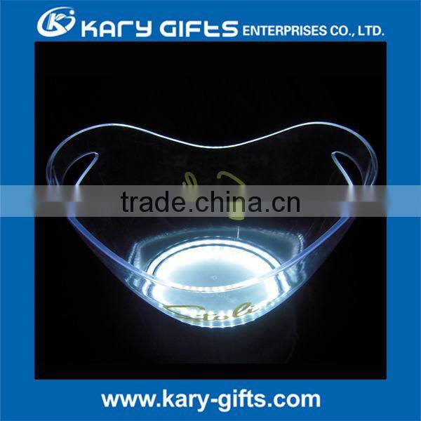 3 bottles champagne bucket led