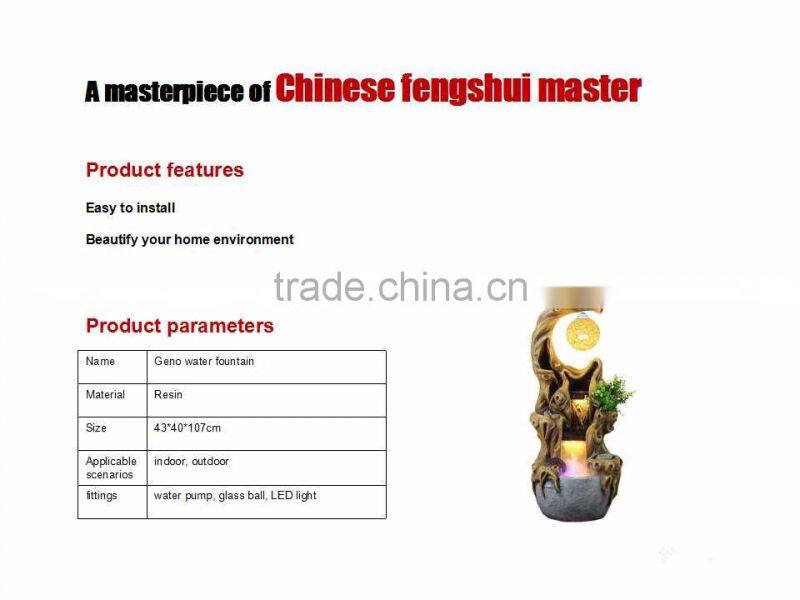 Stone rockery indoor waterfall for home decoration