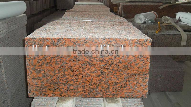 cheap good quality G562 maple red granite stairs