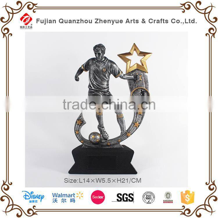 Customized soccer player figure .