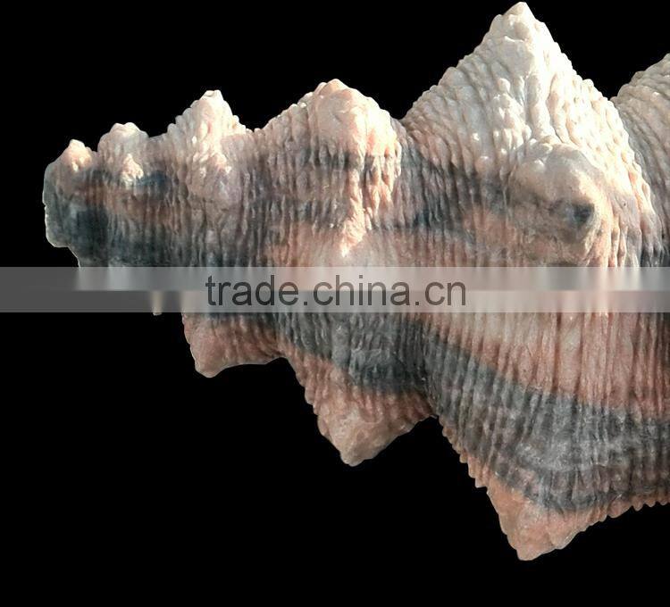Large marble trumpet shell, garden sea shell sculpture