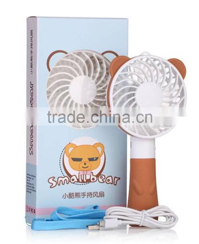 CT-740 The new mini USB charging fan Cartoon charging fan small handheld Outdoor Garden small fan