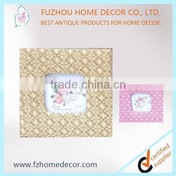 hot sale lace printing fabric frame can do customized printing