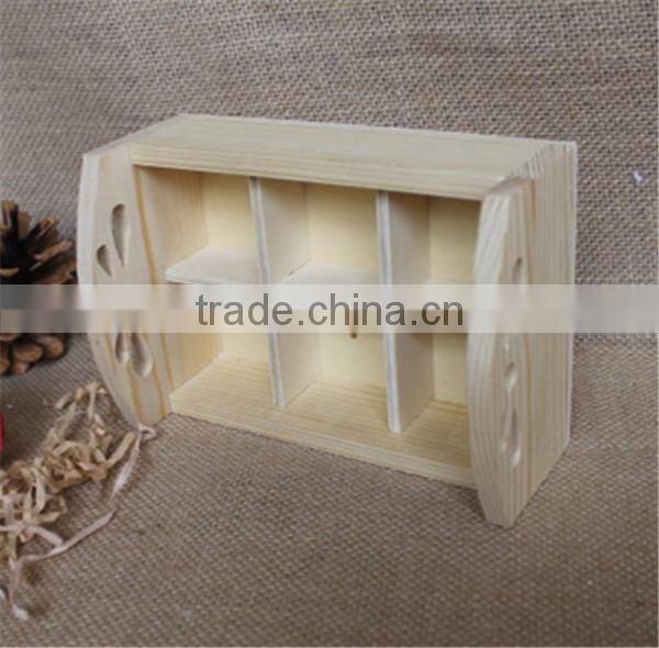 Wooden Essential oil Display Stand pine wood display packs Packaging Box