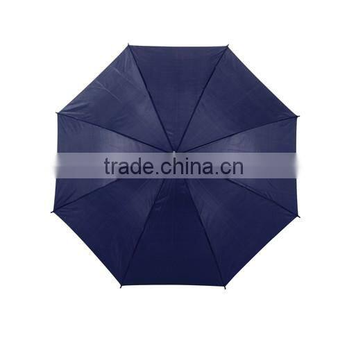 Manual opening umbrella with aluminium crook handle