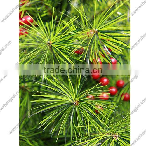 Hybrid tree PVC white bullet leaves pine nuts cherry collocation set Christmas tree