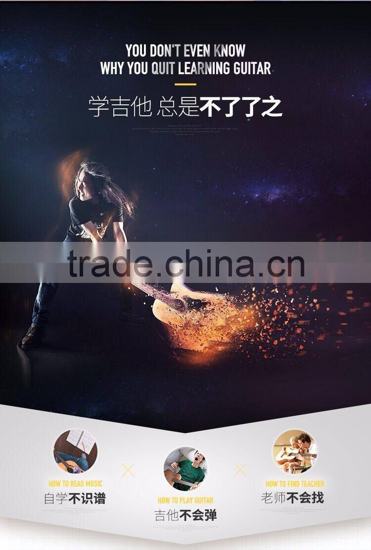 Electric guitar for fresh man, smart guitar easy for study, cool function guitar, new design guitar for sell