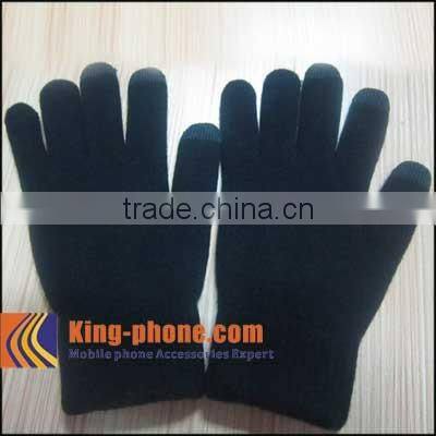 100% Wool Hand Knitting Gloves For Touch Screen,wool gloves