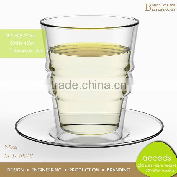 Custom Various Designed Hand-Made Coffee Double Wall Cup