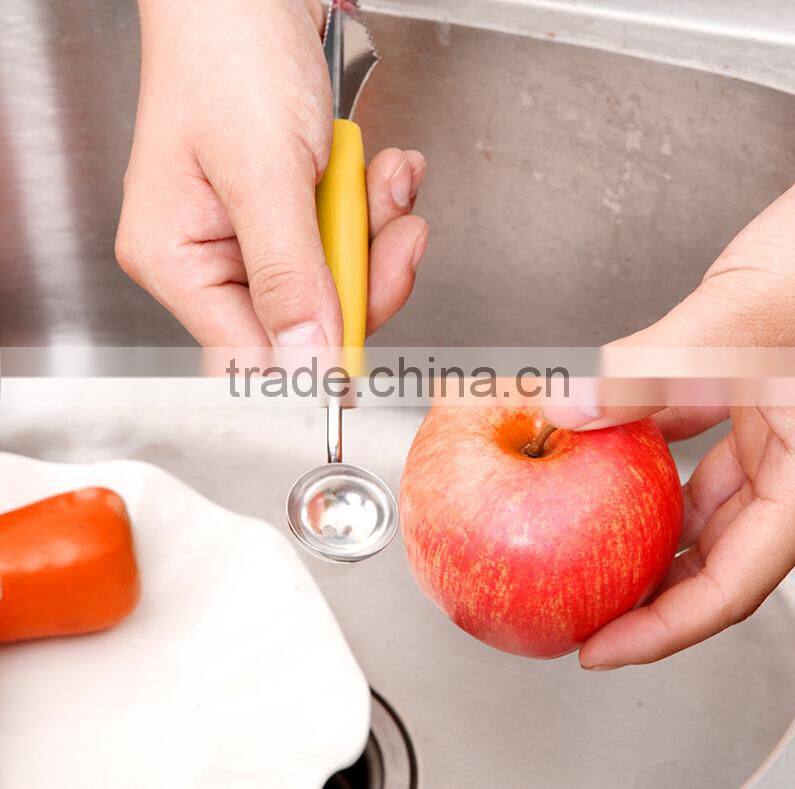 Wholesale Stock Dual Purpose Stainless Steel Wave Dig Flesh Knife