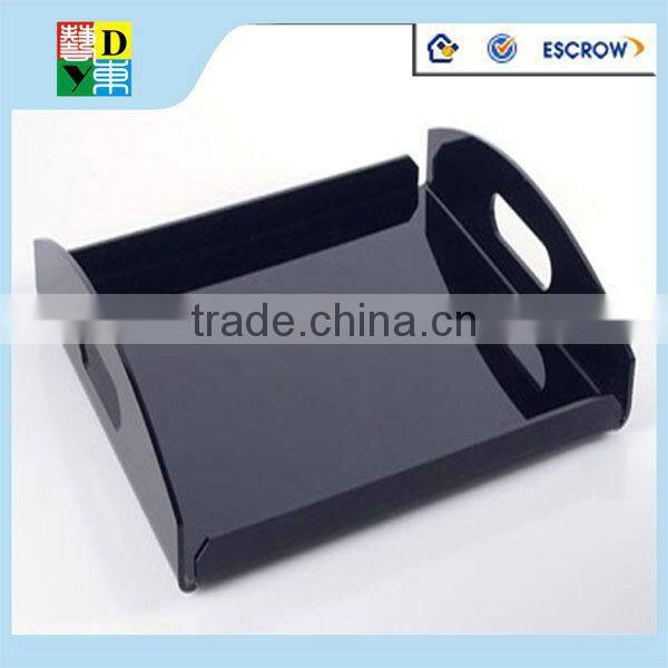 modern design custom acrylic tray for fruits/simple design clear acrylic dishes for fruits made in China low price