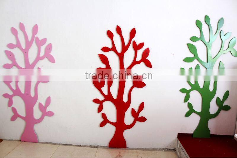 home decorative tree shape wooden hanger multifunctional wall hanging racks