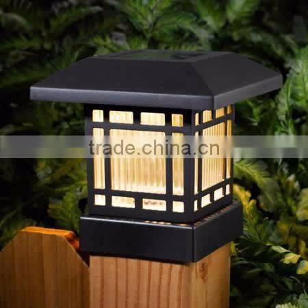2PK 20 Lumens Solar Fence Post Cap Lights
