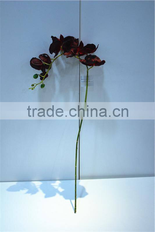 Home garden creepers decoration 110cm height artificial plum colored purple Phalaenopsis flowers making EHDL02 0809