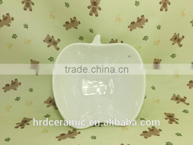 Stocked apple shape Porcelain food dish/soap dish/salad bowl