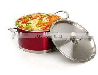 cookware set stainless steel material with high quality and mirror polishing