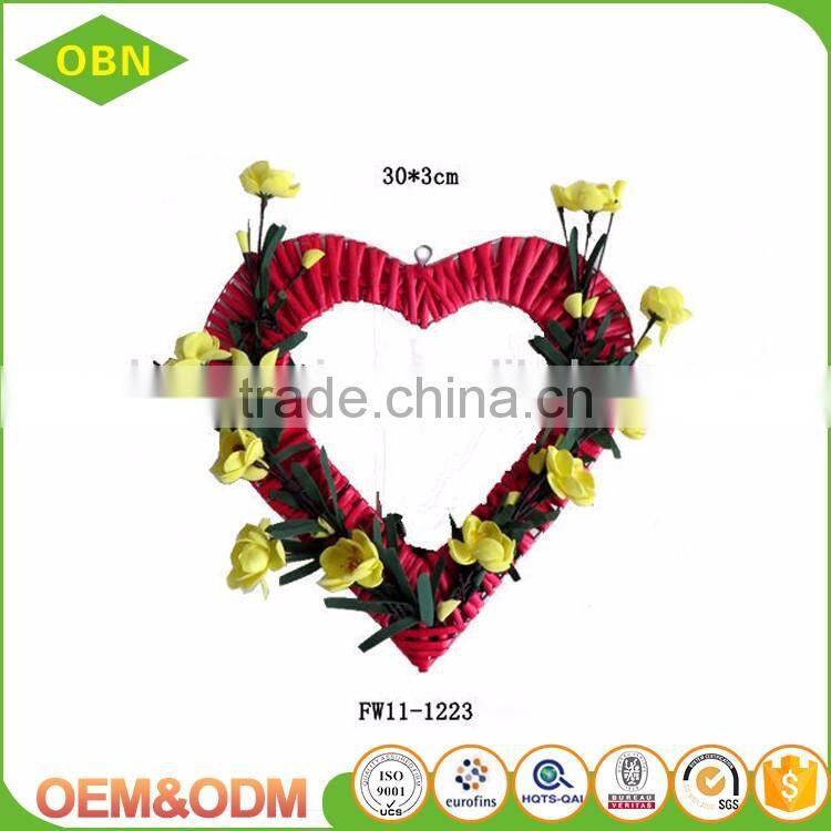 Wholesale lovely wicker heart for decoration