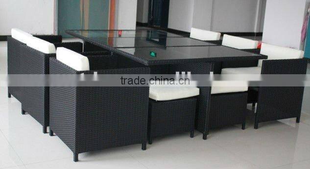 rattan table and chair sets for restaurant/garden