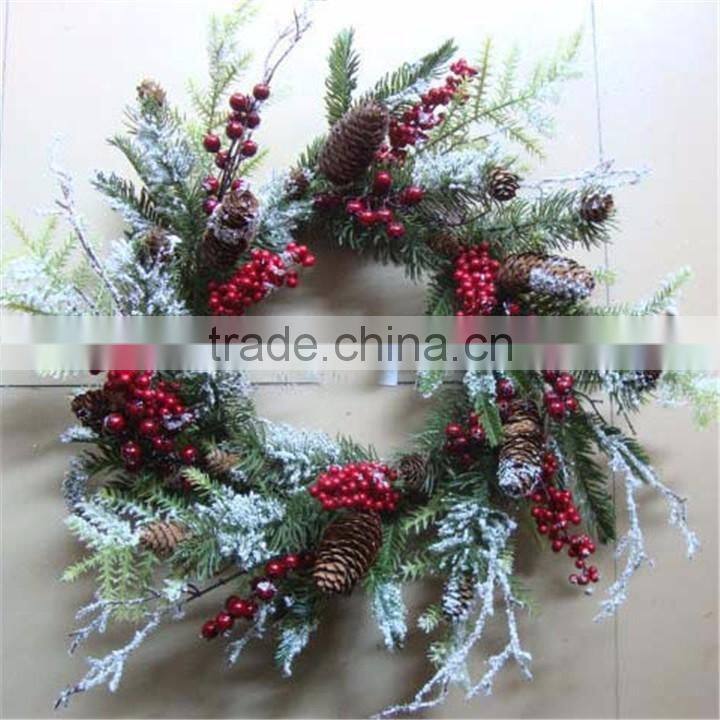 bulk buy christmas decorations artificial holly wreath for christmas market