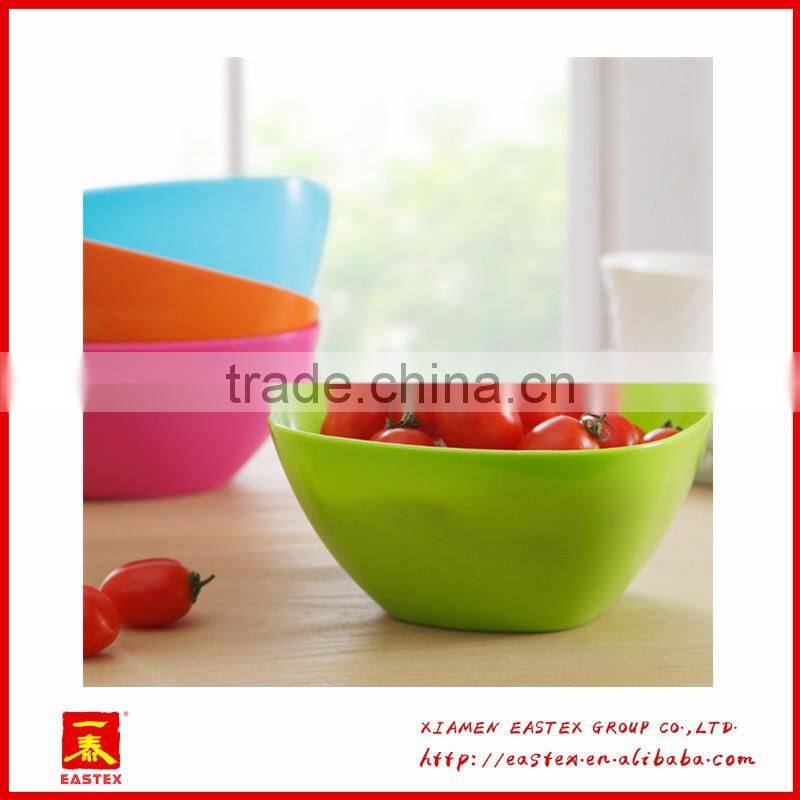 Candy color Plastic bowl salad bowl cheap round bowl