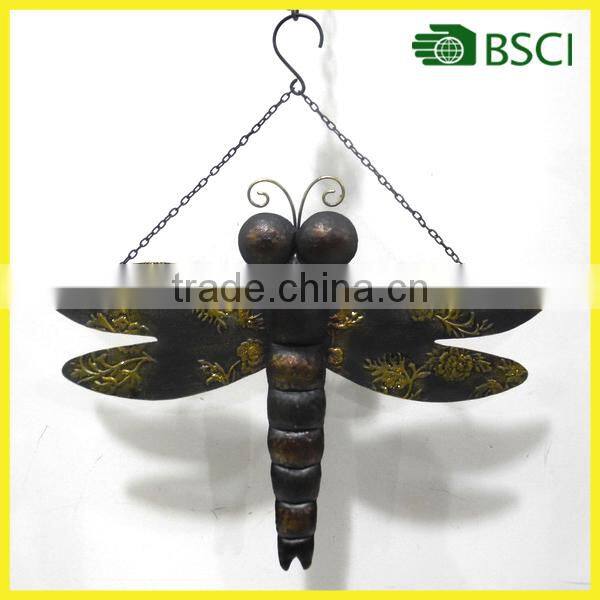 Outdoor garden series metal dragonfly garden decoration
