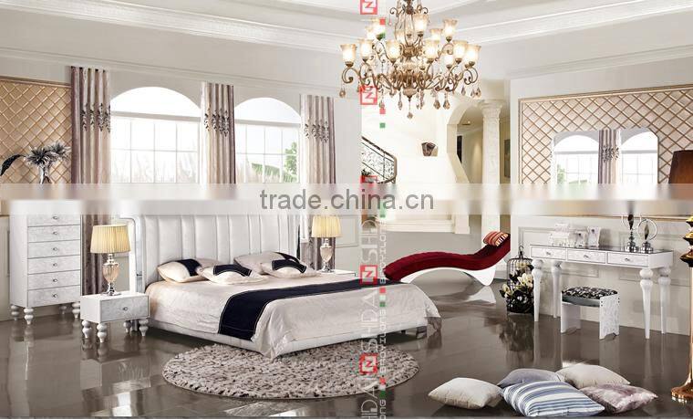 king size leather bed frame, king bed frame, leather bed frame LV-B9016-RE