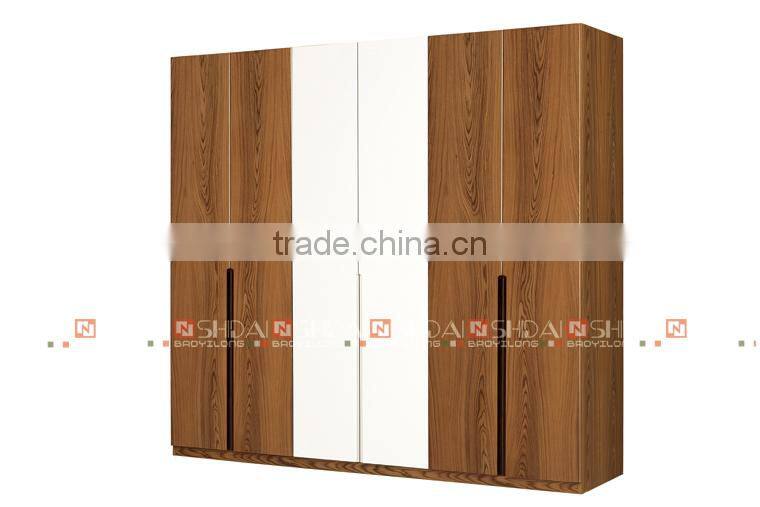 Modern wooden bedroom clothes almirah for home F-815