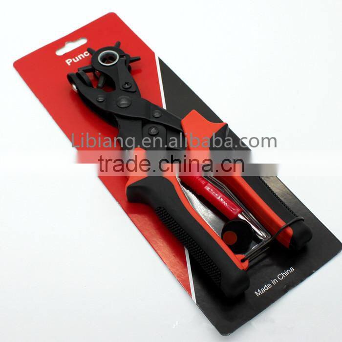 Revolving Carbon Steel Leather Punch Pliers