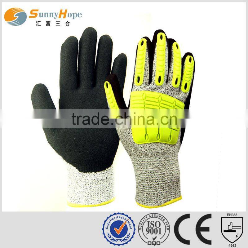 sunnyhope cheap cut resistant gloves for work with TPR