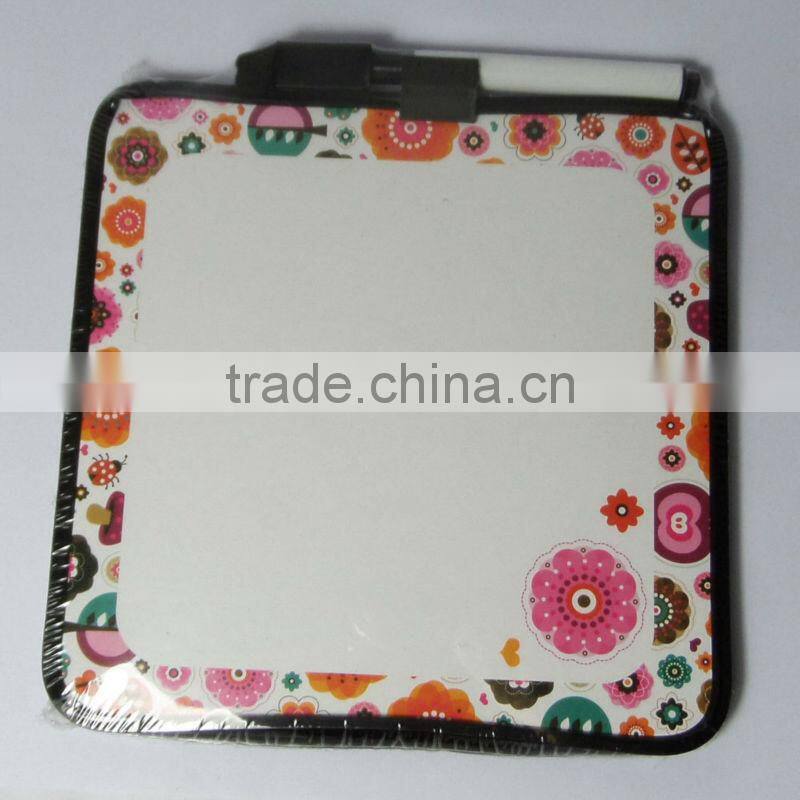 2013 hot selling cheap square mini white board for kids