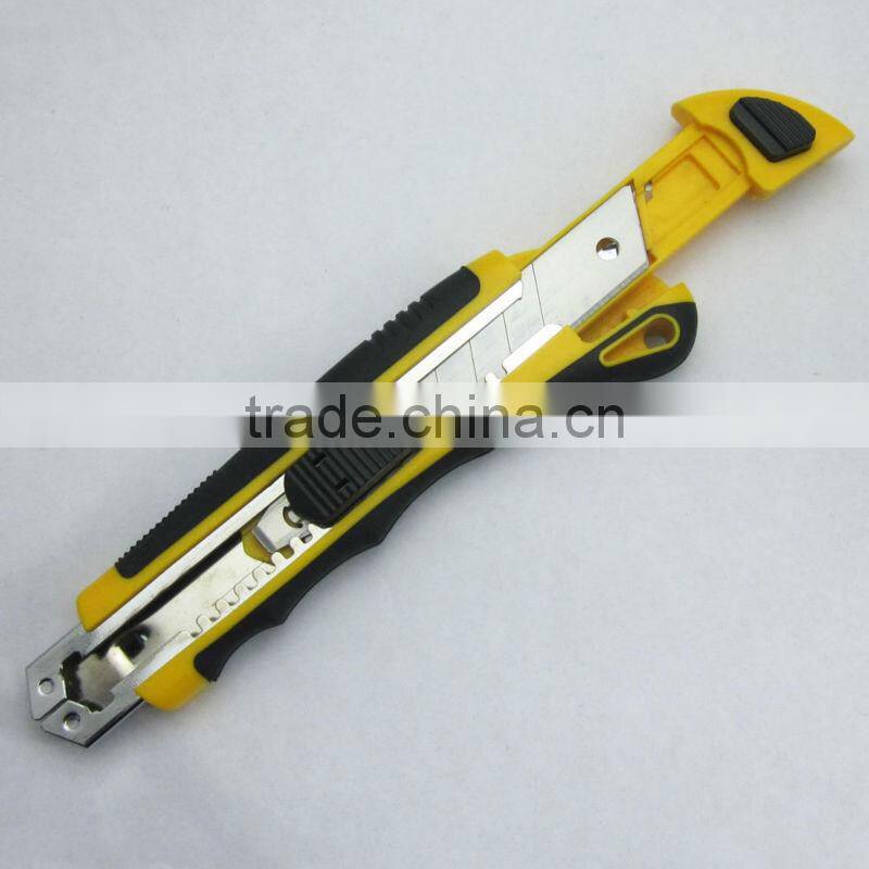 2014 office 3 blades heavy duty sliding easy cutting retractable utility knife