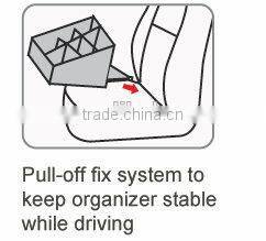 Console organizer for car with Pull-off fix system