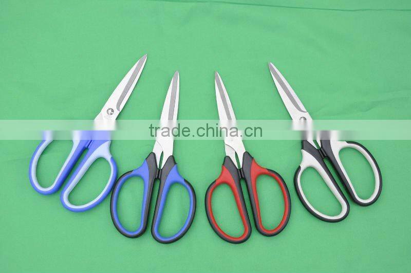 colorful plastic handle household scissors
