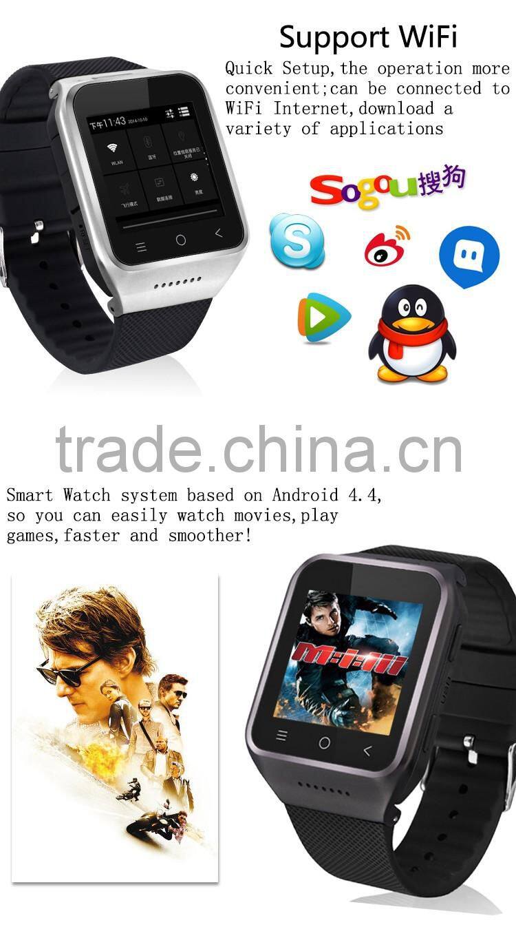 2017 new S8 smart watch Android 4.4 system Bluetooth 3G watch MP3 touch screen smart watch for Android for iphone