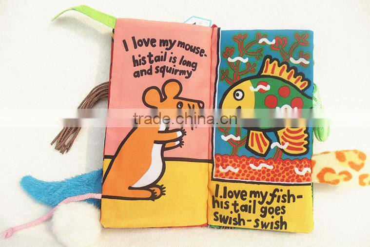 Development Toys Baby Kids Toddler Intelligence Educational Pets Tails Cloth Book Girl Boy