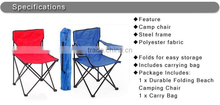 camping and caravan equipment polyester fabric folding chair