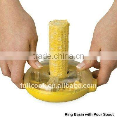 ONE STEP CORN KERNELER REMOVE THE KERNELS FROM THE COBB