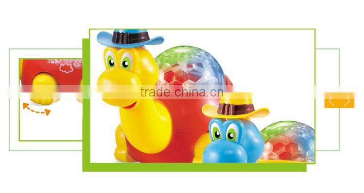 Funny b/o musical electric plastic cartoon dinosaur toys for kids