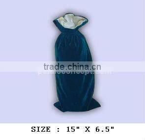 Wine velvet gift pouch with drawstring